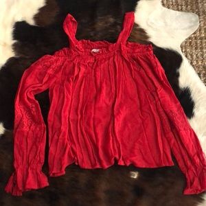 Band of gypsies red off the shoulder top